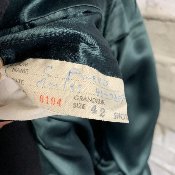 Vintage 1989 Aquascutum Cashmere Wool Blend Overcoat Long Pea Coat - Picture 11 of 15